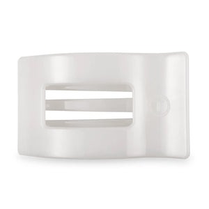 Flat Rectangle Hair Clip | Large | Coconut White