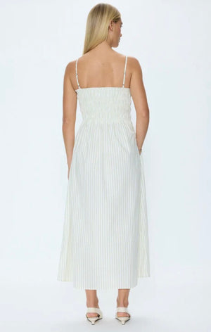 Bianca Sheered Bodice | Sage Egret Stripe