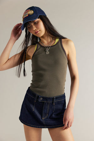 Galivanting Denim Skort | Rinse