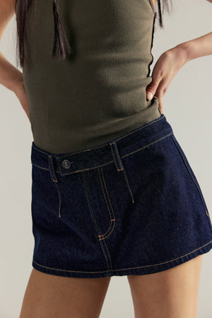 Galivanting Denim Skort | Rinse