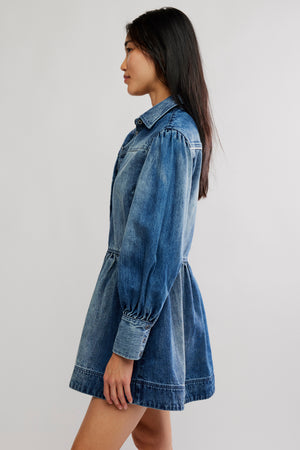 Marris Denim Mini | Washed Mid Blue