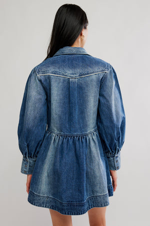 Marris Denim Mini | Washed Mid Blue
