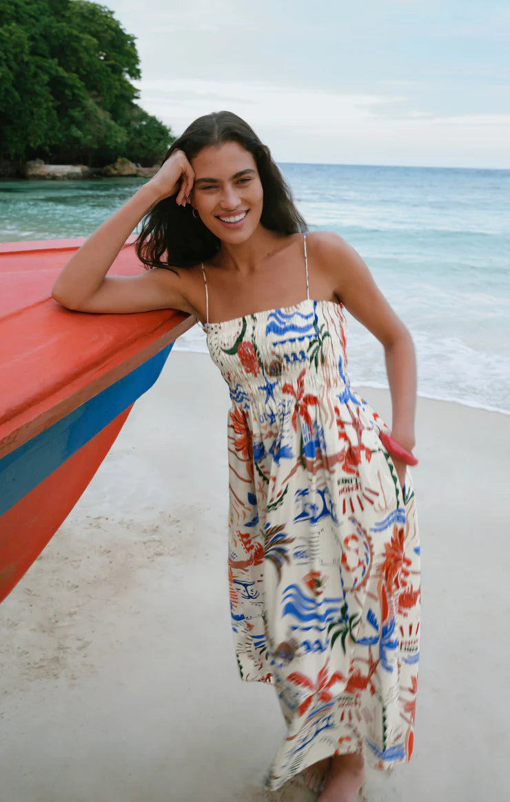 Cornelia Getaway Midi Dress | Multi