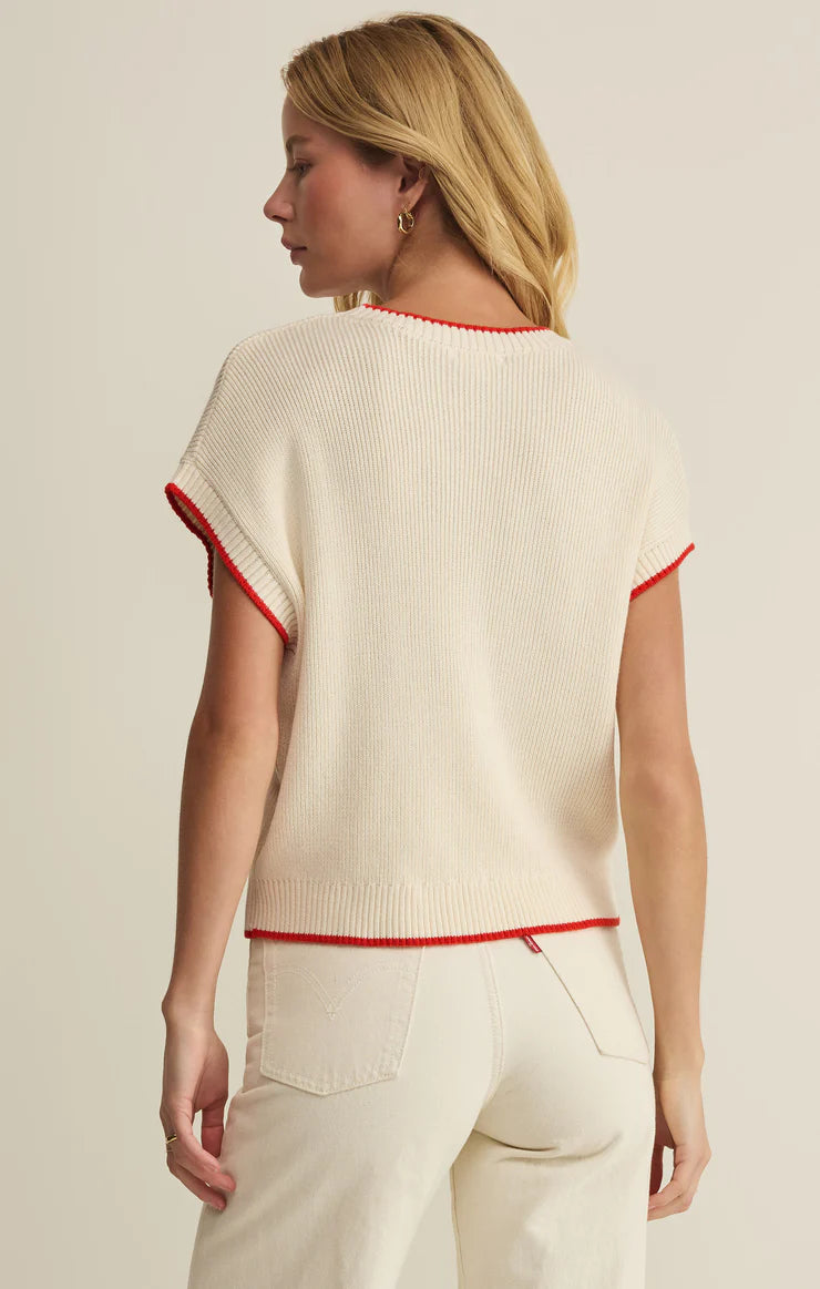 Sleeveless Patriot Sweater | Cloud