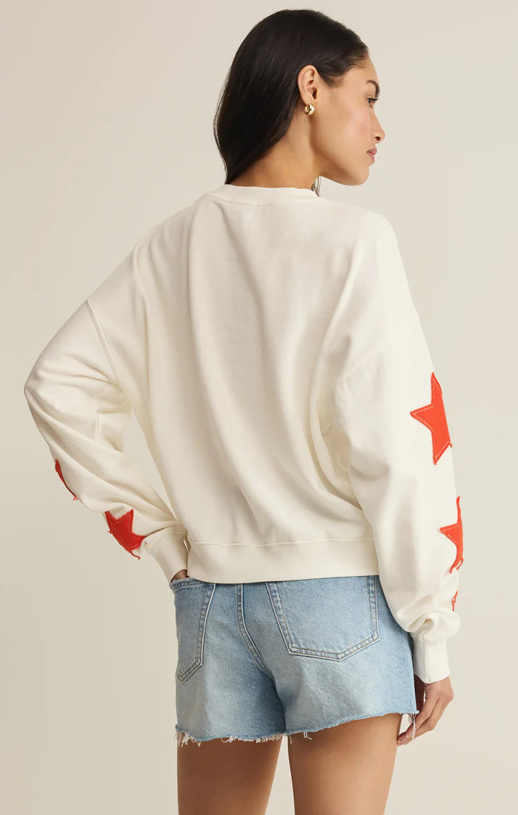 Stars First Date Sweatshirt | Sea Salt