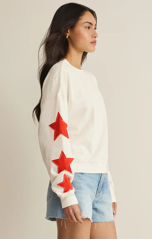 Stars First Date Sweatshirt | Sea Salt