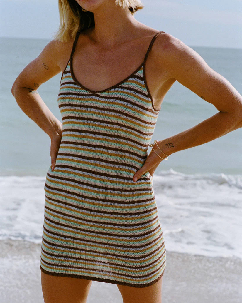 Summer Sun Mini Dress | Brown Stone