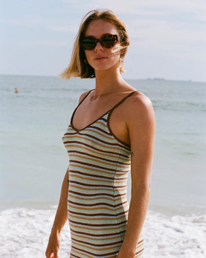 Summer Sun Mini Dress | Brown Stone