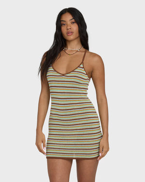 Summer Sun Mini Dress | Brown Stone