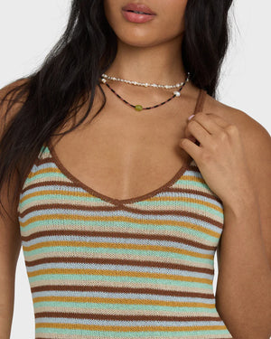 Summer Sun Mini Dress | Brown Stone