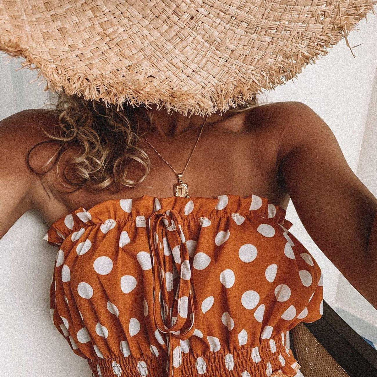 Initial Card Necklace | Gold Plated | T