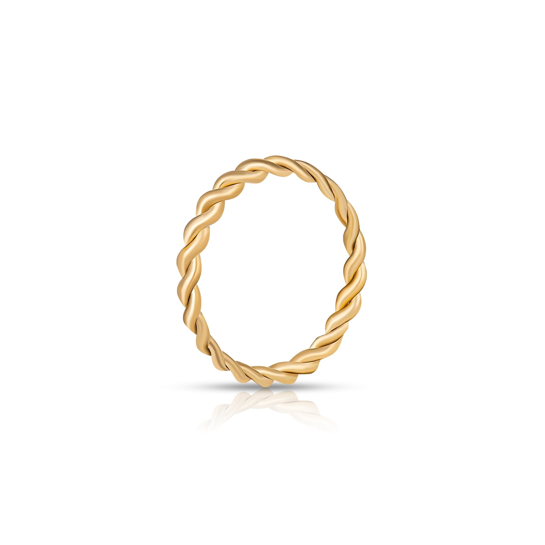 Anais Dainty Twist Ring | Gold