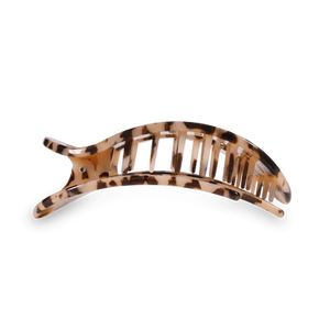 Blonde Tortoise Medium Flat Round Clip