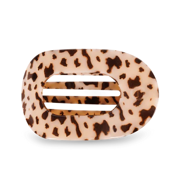 Blonde Tortoise Medium Flat Round Clip