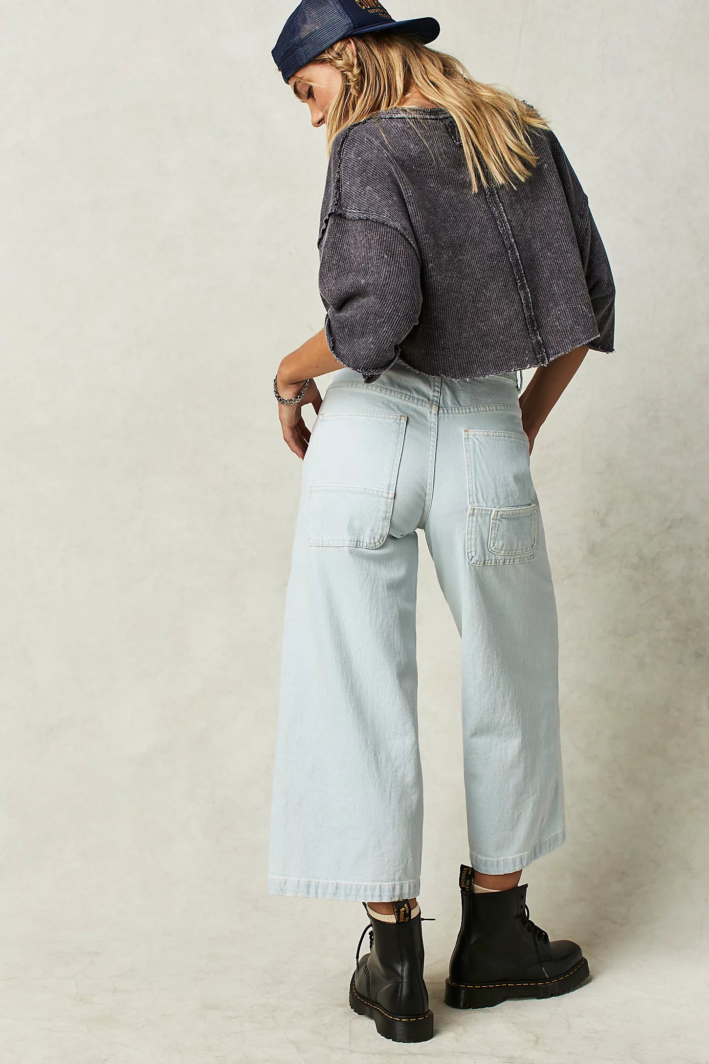 Free people 2025 cropped jeans