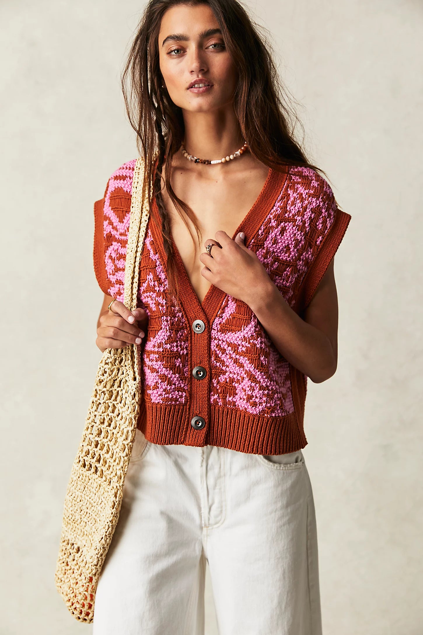 Tapestry Vest / Cinna Magnolia Combo