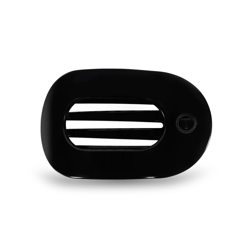 Round Flat Hair Clip | Medium | Jet Black