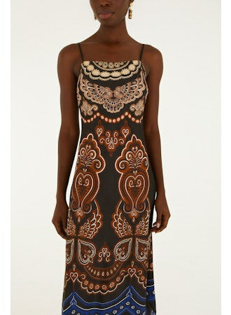 Nicole Black Slip Maxi Dress