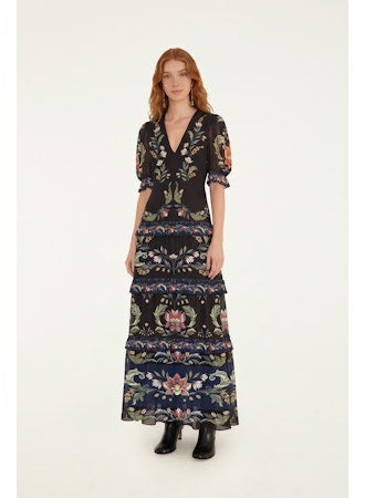Natalia Black Maxi Dress