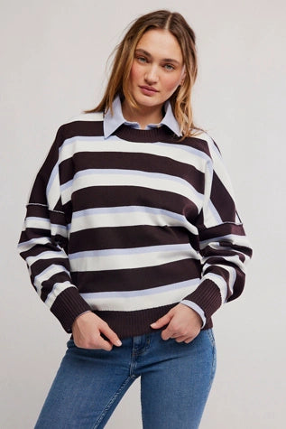 Stripe Alma Pullover