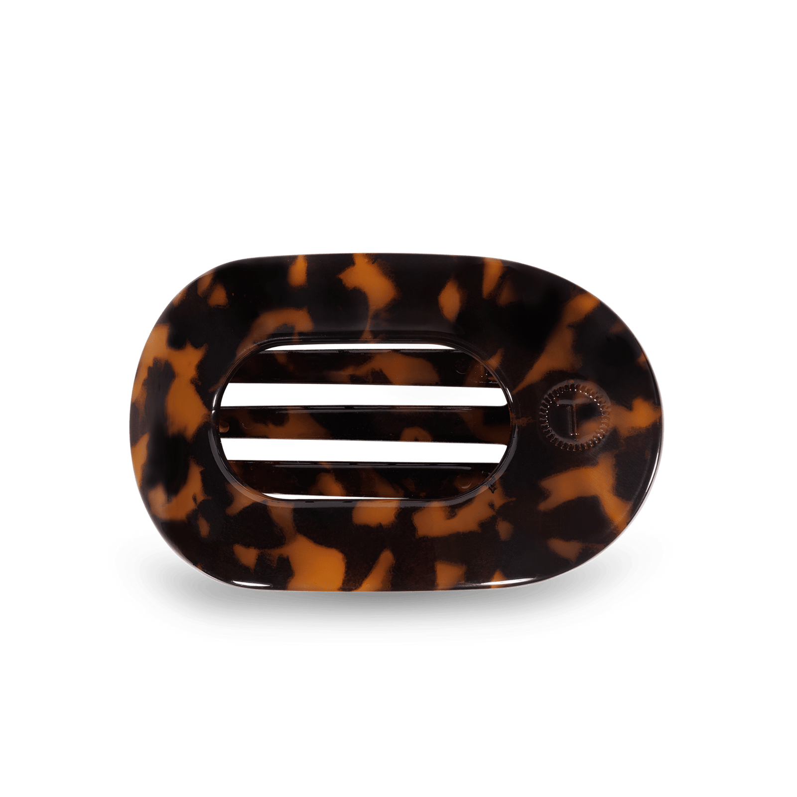 Tortoise Large Flat Round Clip
