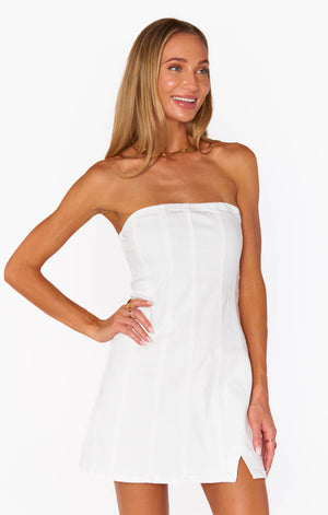 Coronado Corset Dress | Pearly White