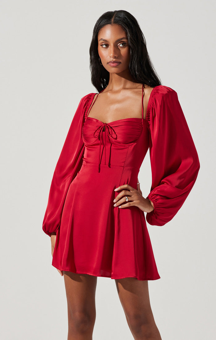 Vivian Dress | Deep Red
