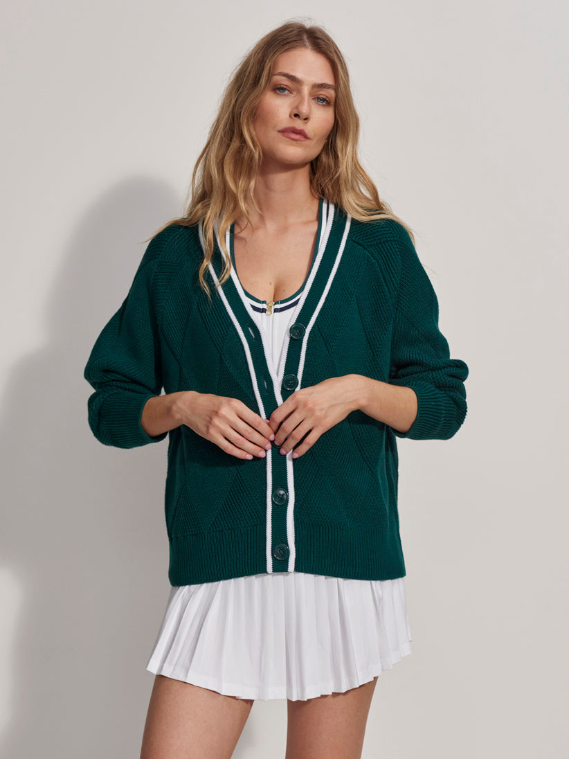 Dorset Relaxed Cardigan Knit | Forest