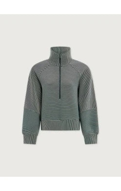 Milano Half Zip Sweat 2.0 | Ponderosa Pine/Pristine