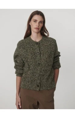 Patricia Knit Cardigan | Ponderosa Pine Fleck