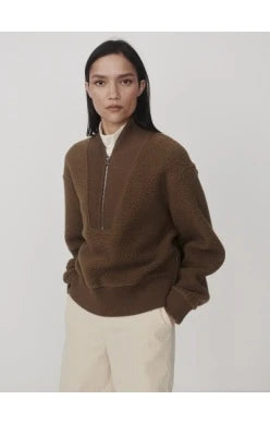 Mumford Half Zip Fleece | Teak Olive