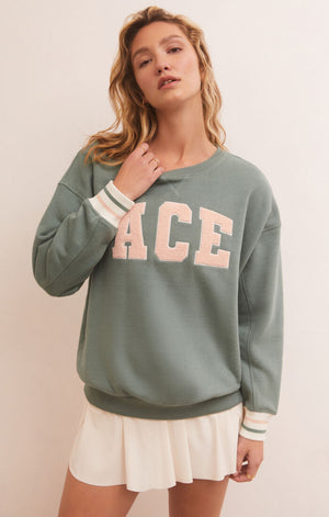 Baseline Ace Sweatshirt | Calypso Green